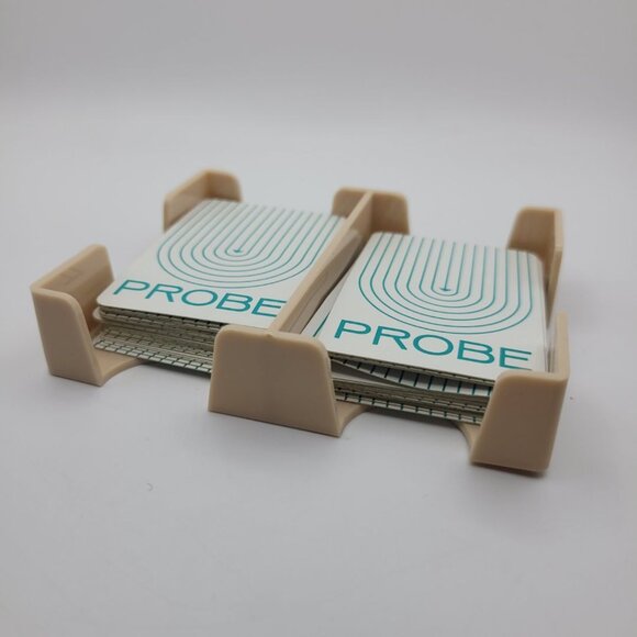 1964 Probe Game Replacement White Cards Piece Set Plastic Tray Holder Vintage - Picture 3 of 6